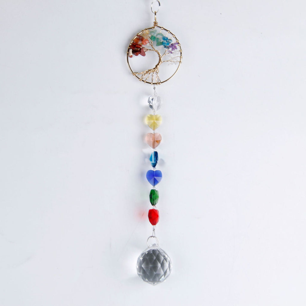 Tree Of Life Crystal Ball Sun Catcher W1480