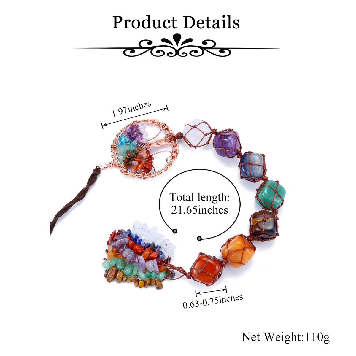 Tree Of Life Natural Stone Suncatcher W1488