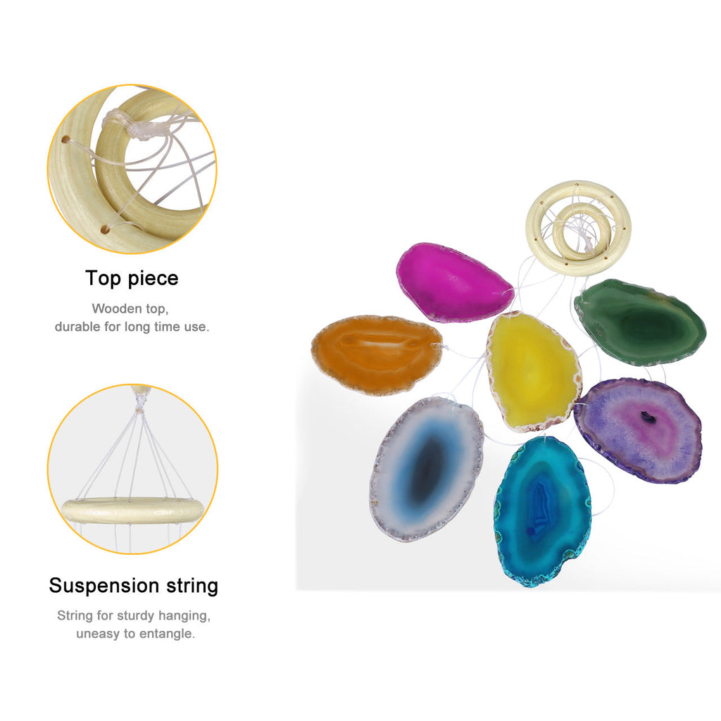 Irregular Shape Agate Suncatcher W1489
