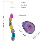 Irregular Shape Agate Suncatcher W1489
