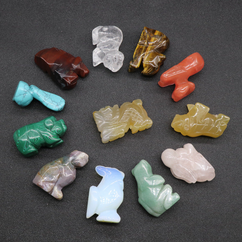 Natural Stone Zodiac Signs Ornament Set W1553 – view 5