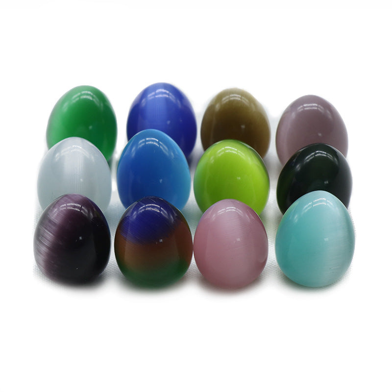 20 PCS Mixed-color Opal Eggs Ornament Set W1563