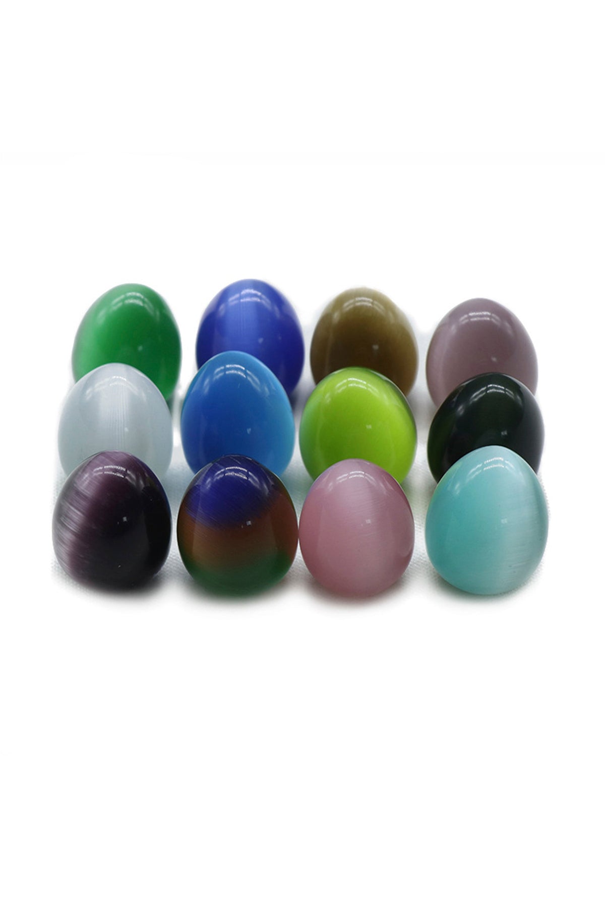 20 PCS Mixed-color Opal Eggs Ornament Set W1563