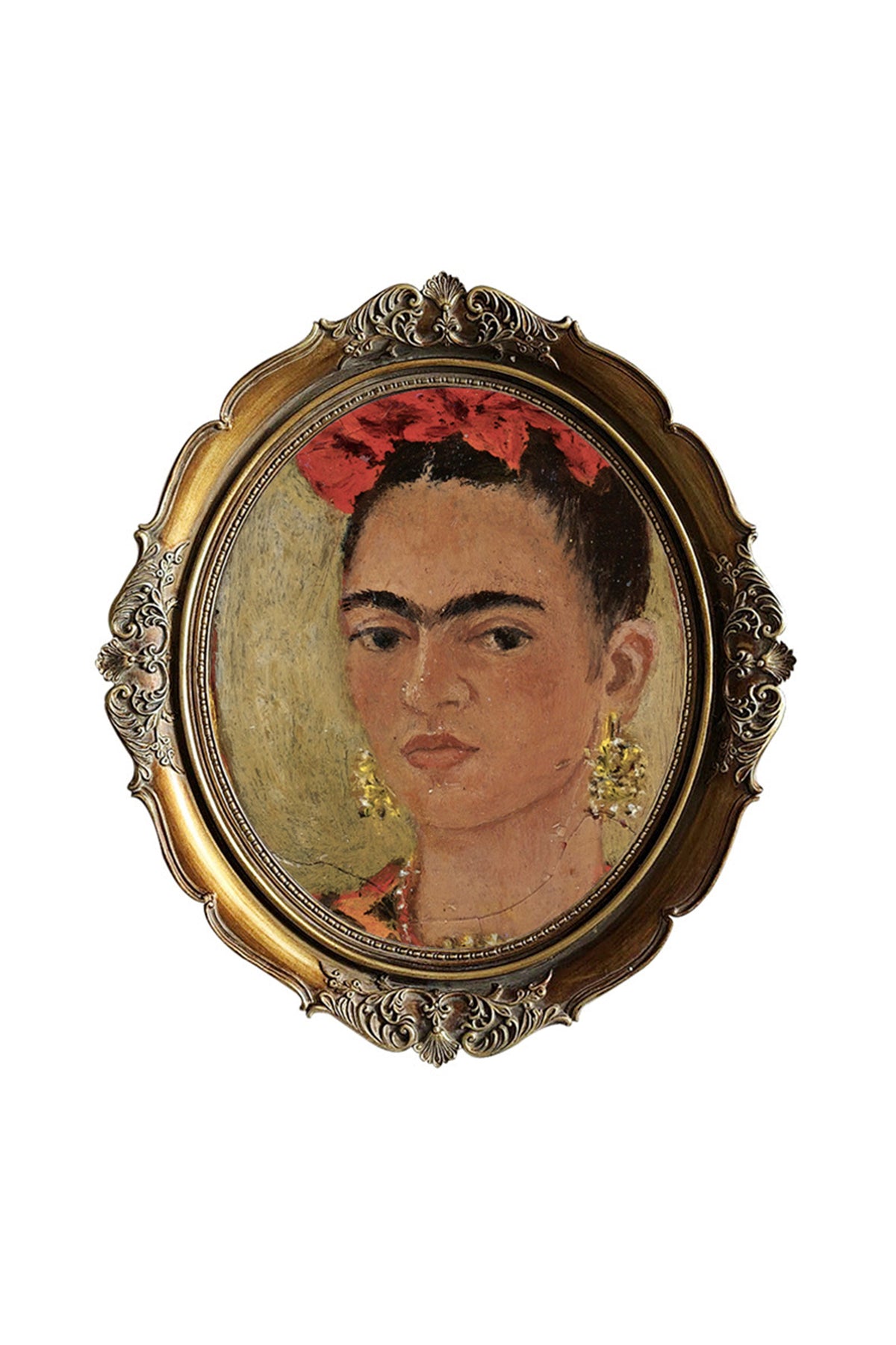 Frida Round Vintage Decorative Painting W1577