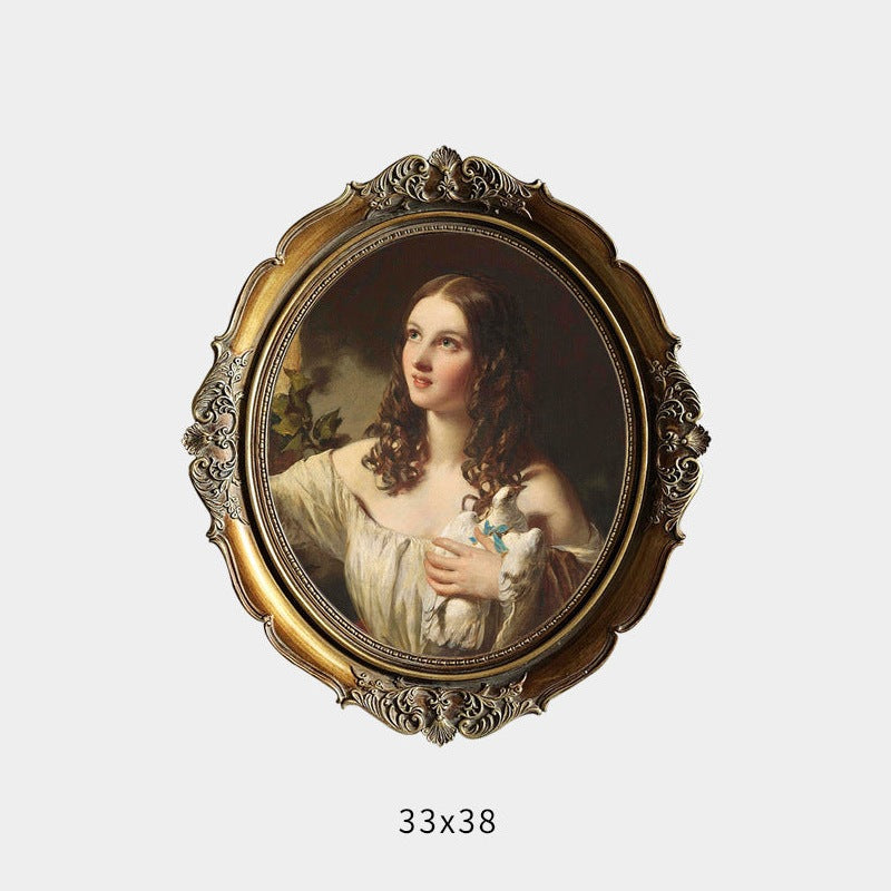 James Sant Girl Round Vintage Decorative Painting W1578 – view 2