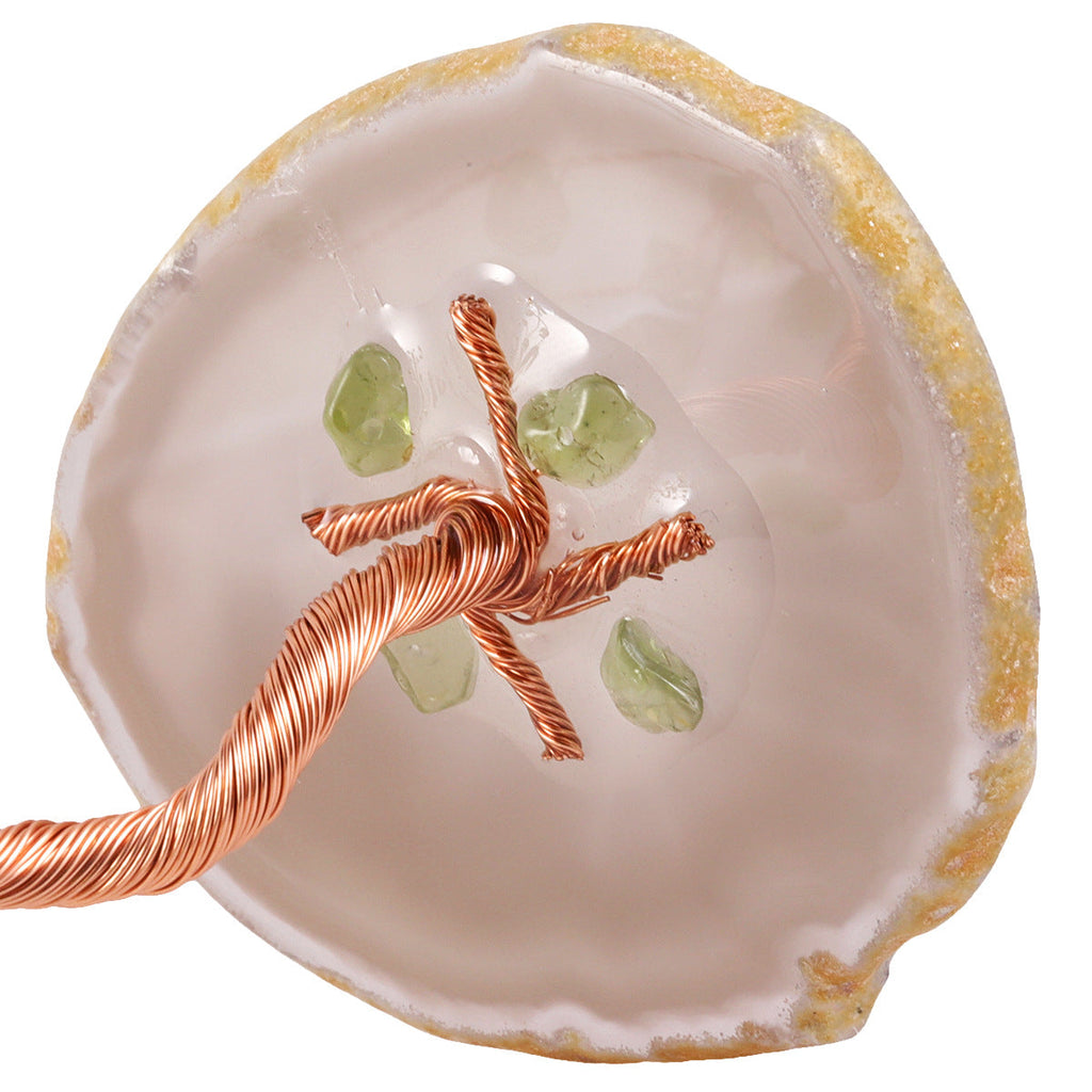 Natural Stone Fortune Tree Ornament W1644