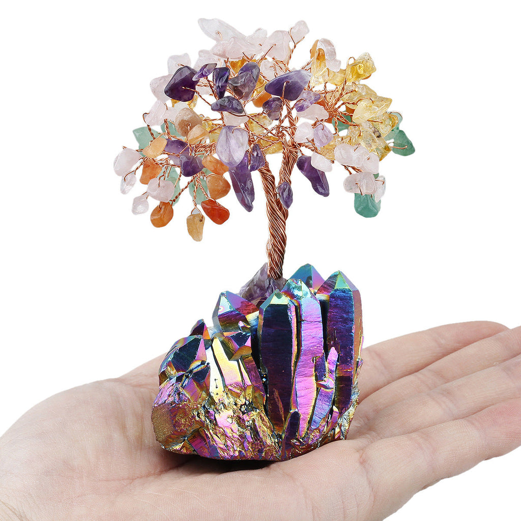 Natural Stone Fortune Tree Ornament W1646