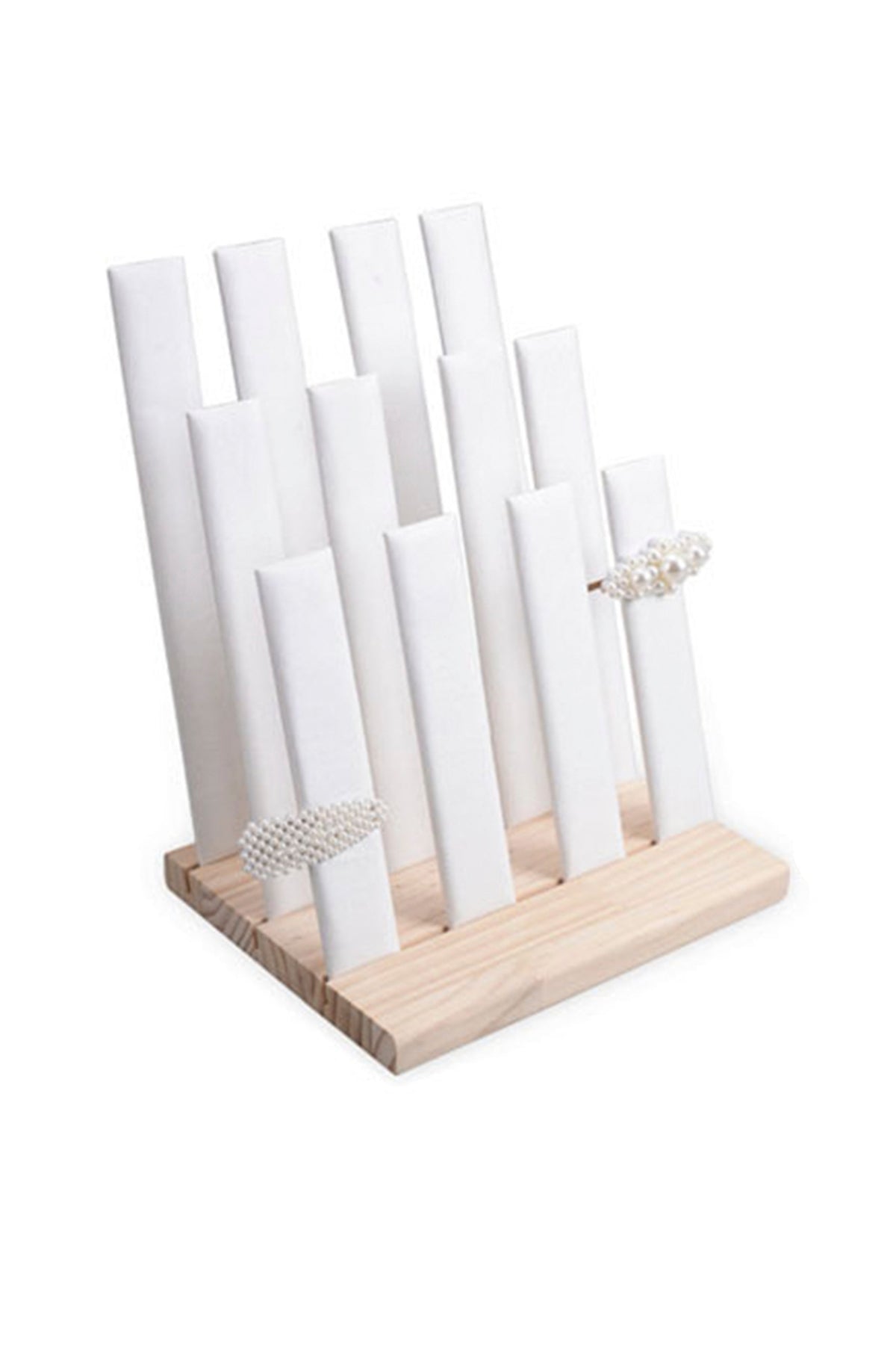 Accessories Wooden Three Rows Display Stand W1657 – view 2