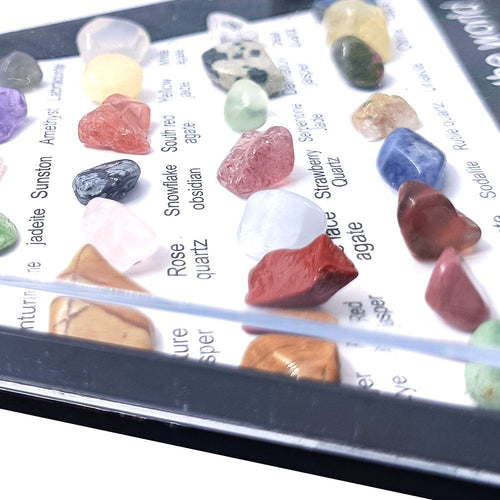 36 kinds of Ore Natural Stone Triangle Ornament W1693
