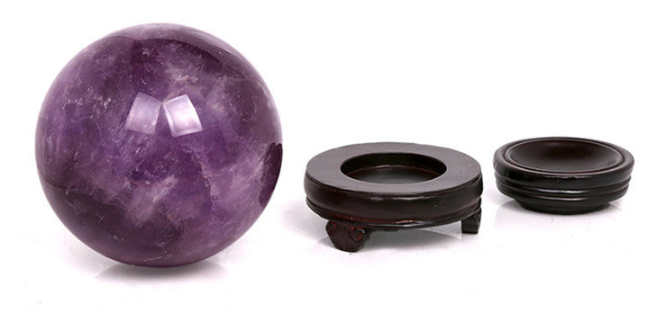 8 CM Amethyst Stone Ball Ornament W1694 – view 3