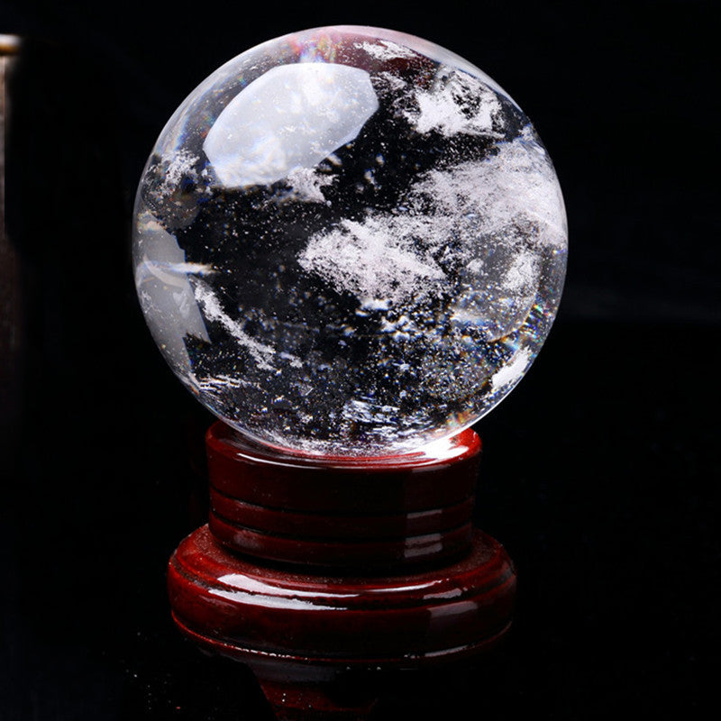 12 CM Clear Quartz Stone Ball Ornament W1696