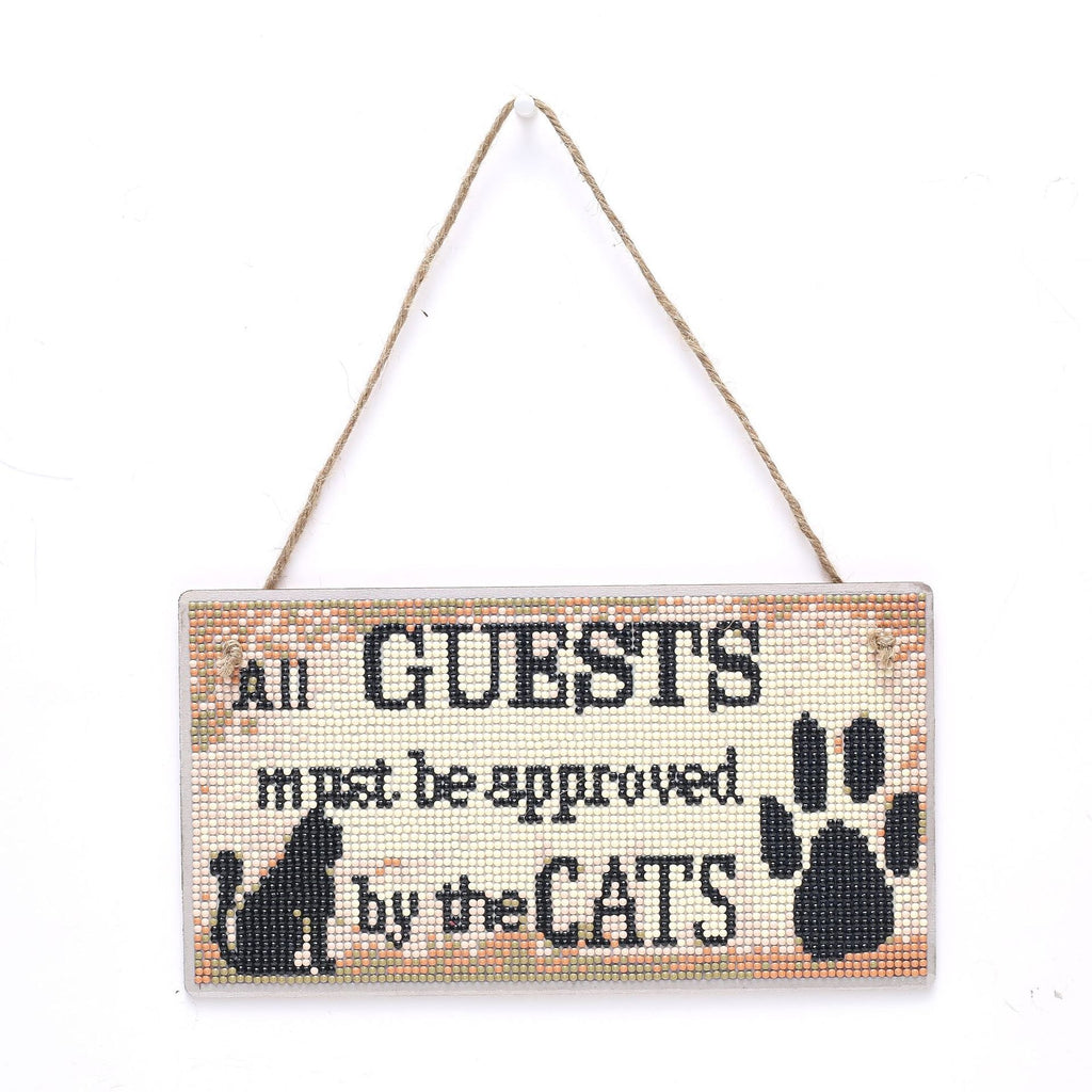 Cat Patten DIY Doorplate W1706