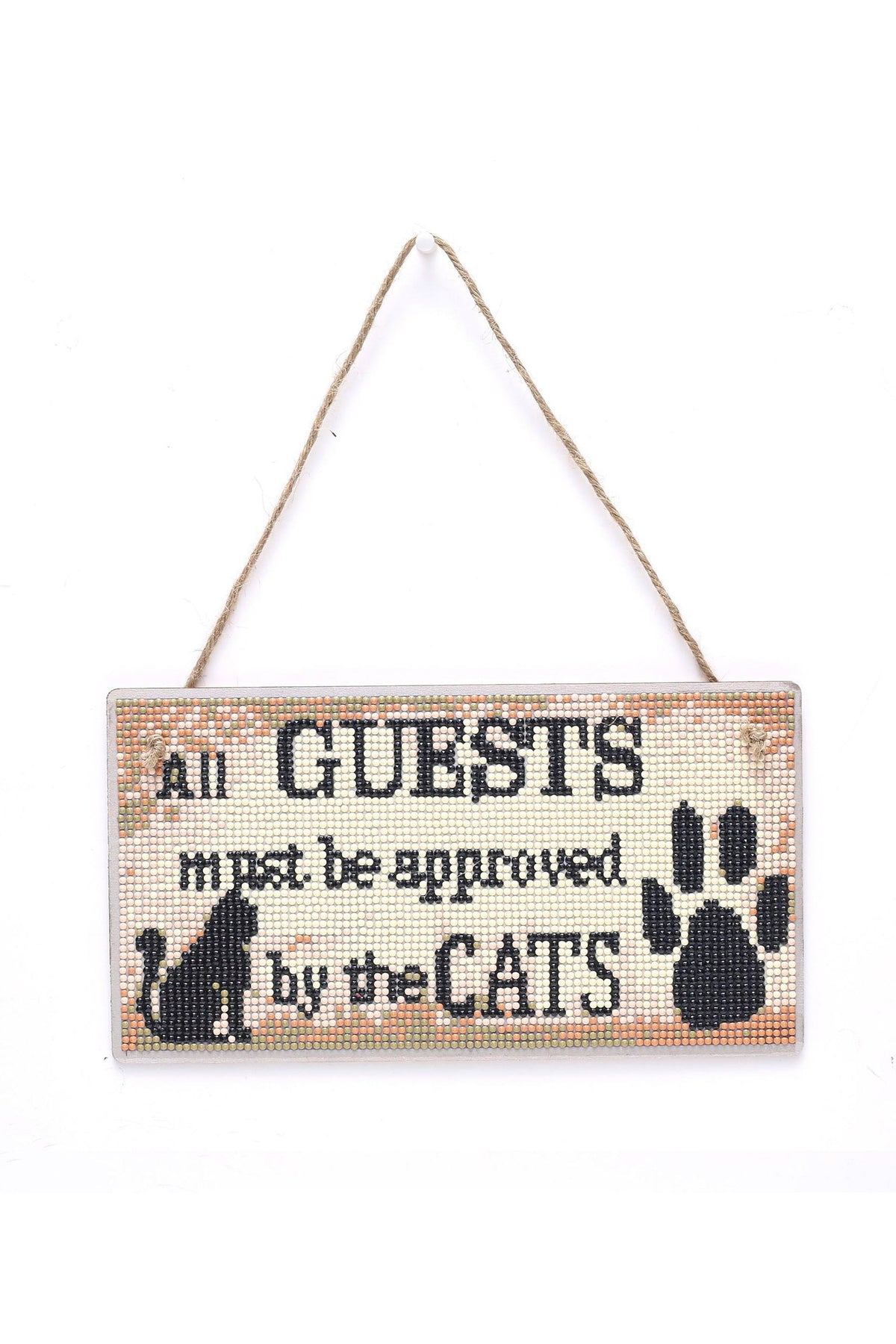 Cat Patten DIY Doorplate W1706