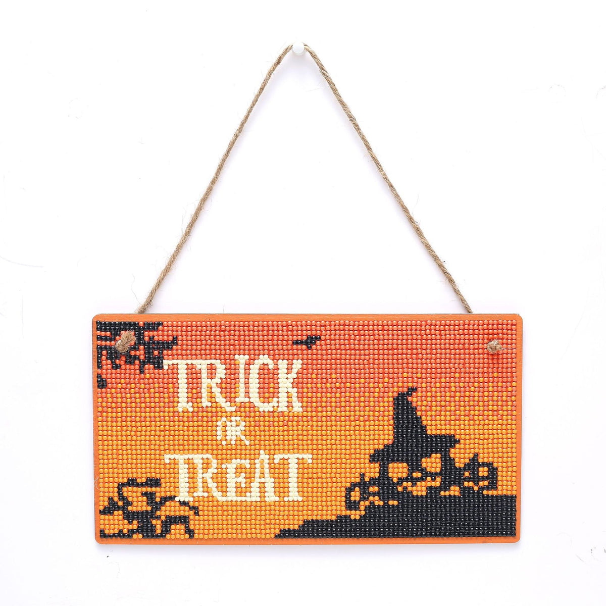 Trick Or Treat Patten DIY Doorplate W1709
