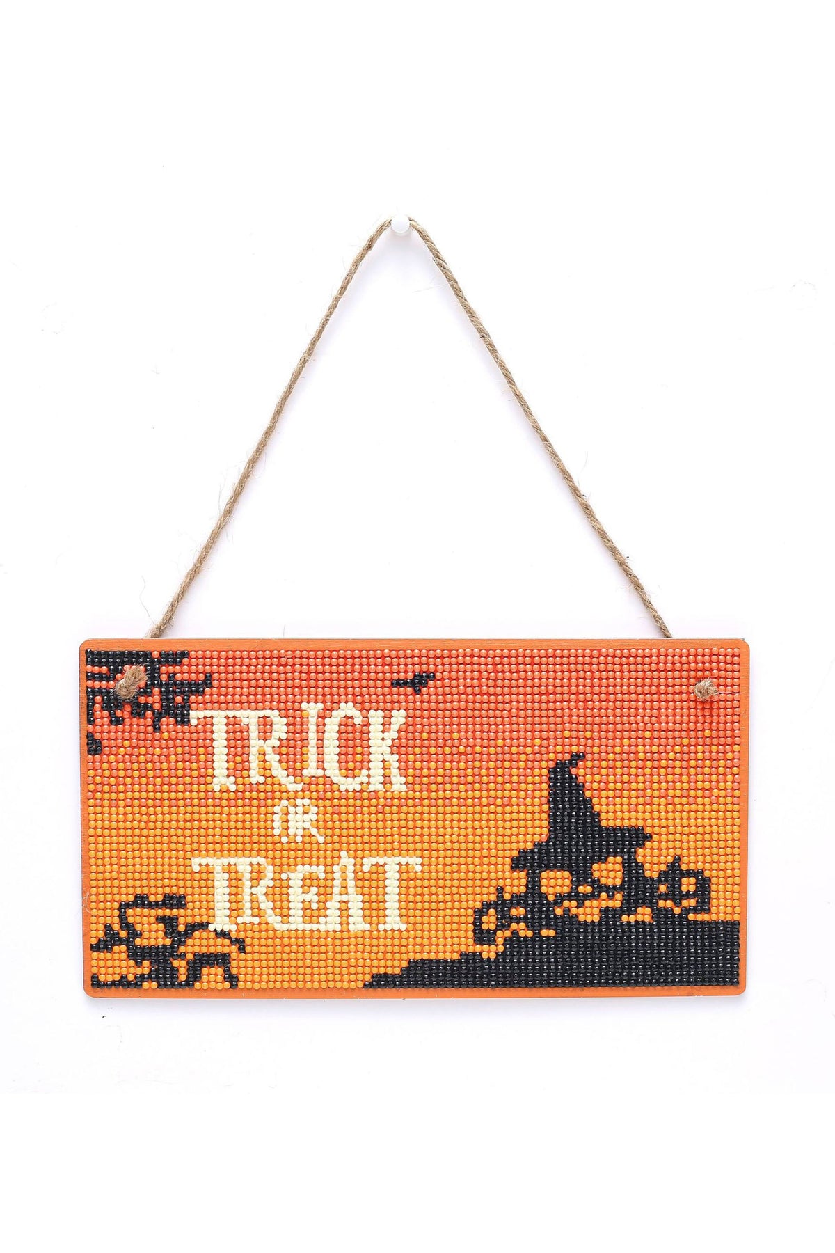 Trick Or Treat Patten DIY Doorplate W1709