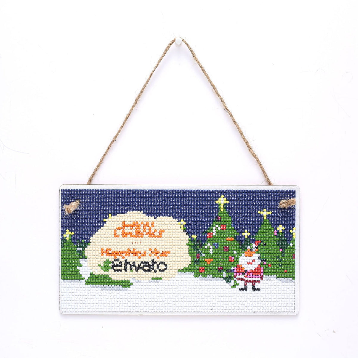 Santa Claus Patten DIY Doorplate W1710