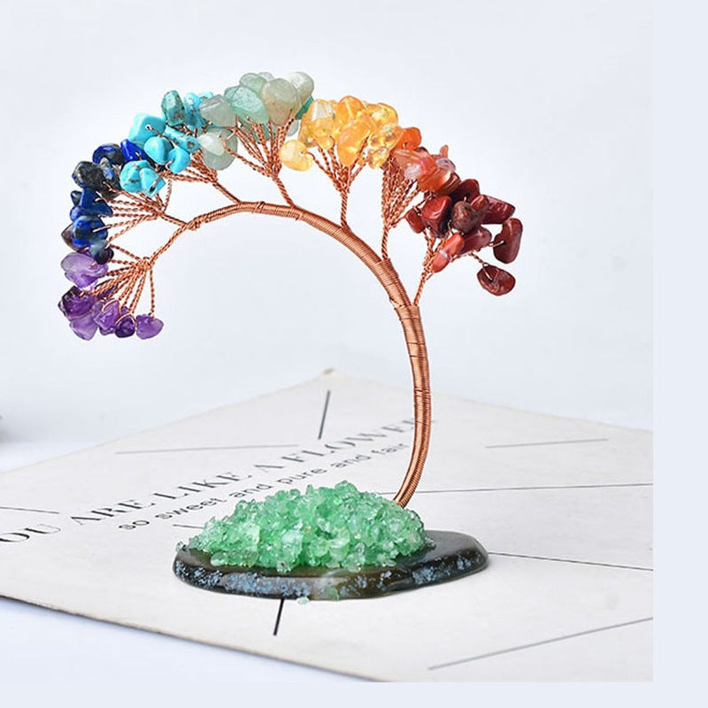 Natural Stone Tree Of Life Ornament W1711 – view 2