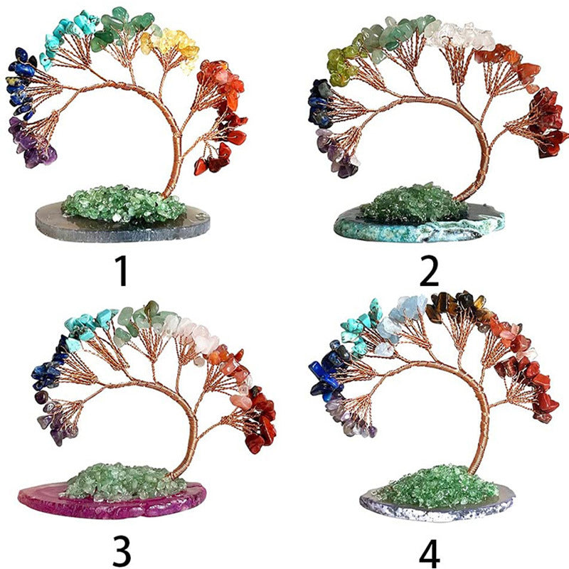 Natural Stone Tree Of Life Ornament W1711 – view 5