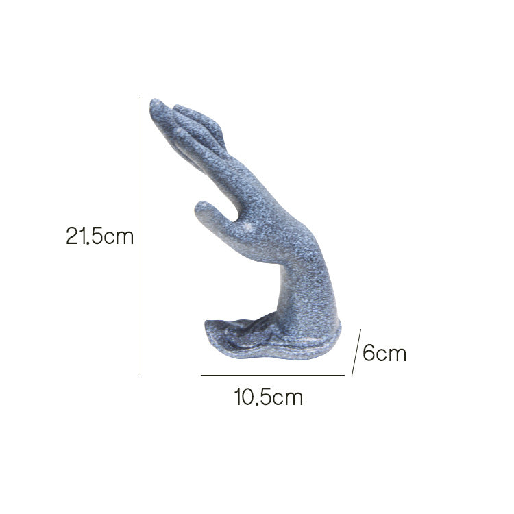 Lotus Hand Resin Display W1727
