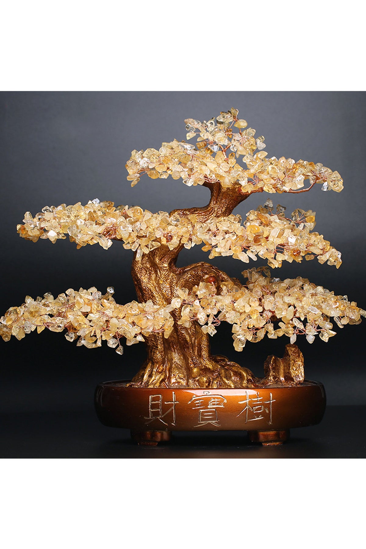 Natural Stone Treasure Tree Ornaments W1755 – view 2