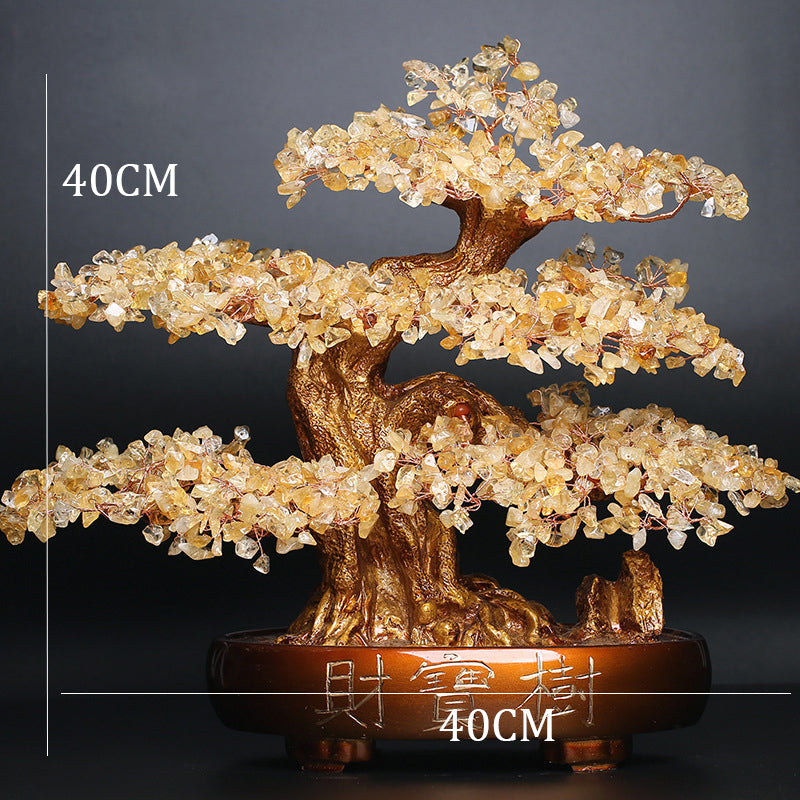 Natural Stone Treasure Tree Ornaments W1755 – view 3