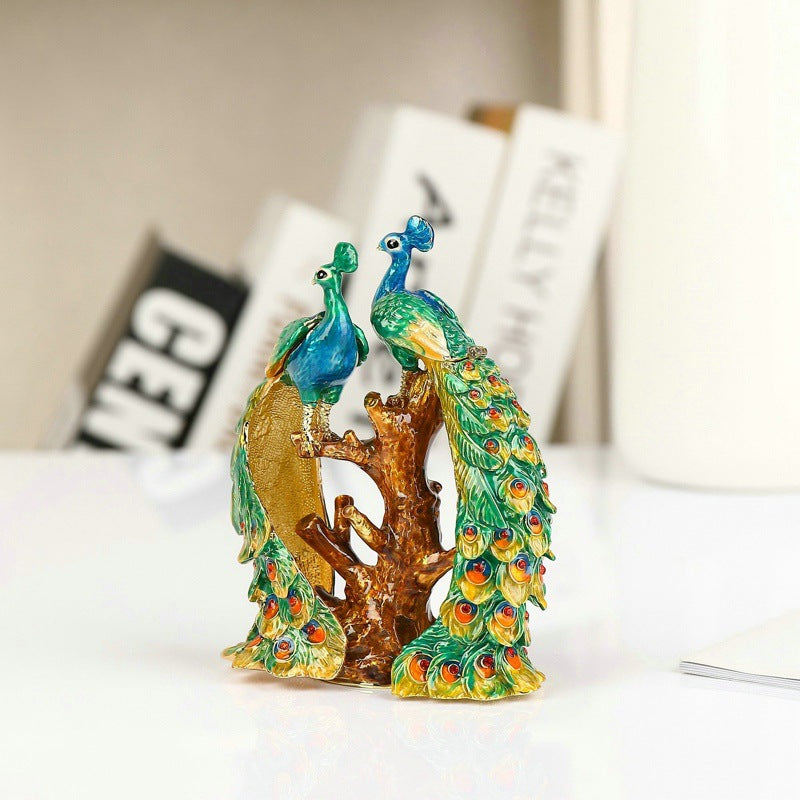 Two Peacock Alloy Ornaments W1786 – view 5