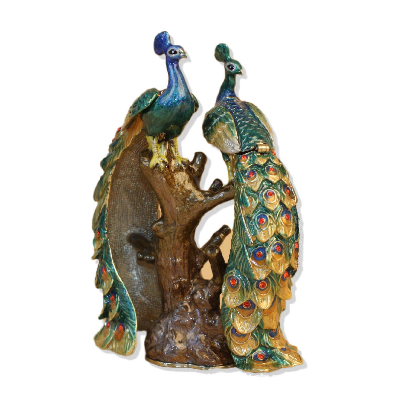 Two Peacock Alloy Ornaments W1786 – view 3