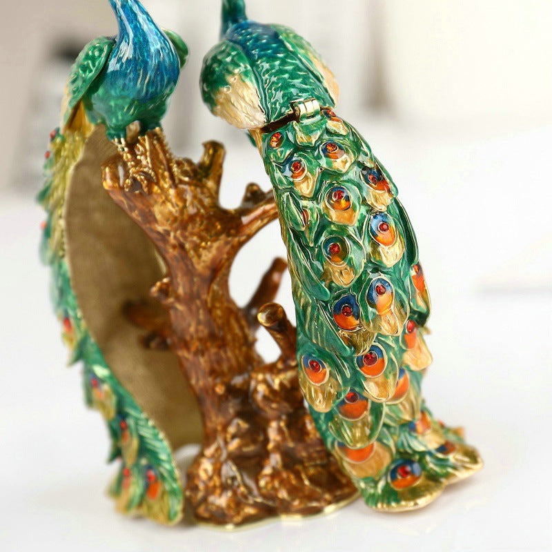 Two Peacock Alloy Ornaments W1786 – view 4