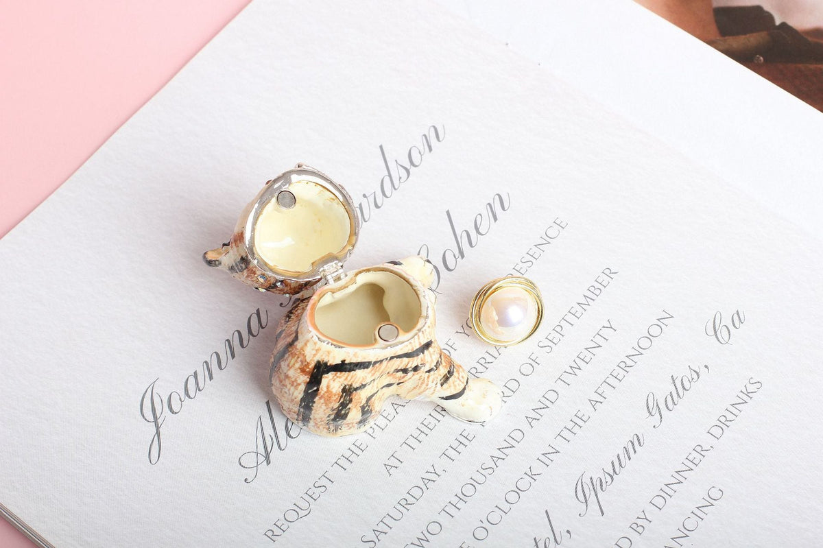 Kitty Rhinestone Alloy Jewelry Box Ornaments W1788 – view 2