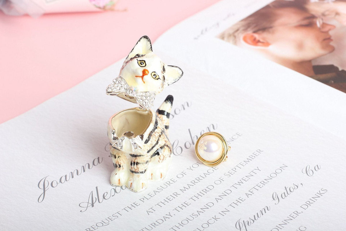 Kitty Rhinestone Alloy Jewelry Box Ornaments W1788 – view 7
