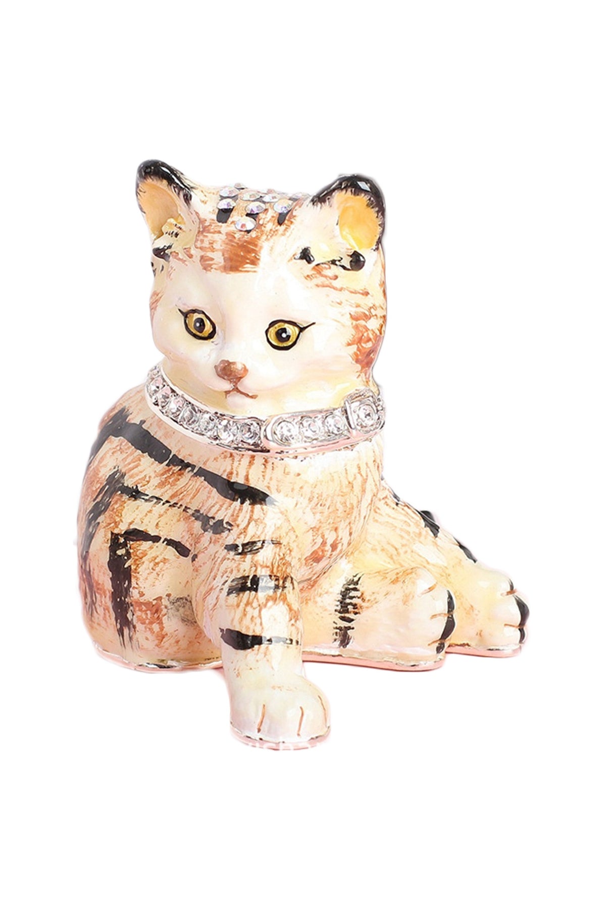 Kitty Rhinestone Alloy Jewelry Box Ornaments W1788