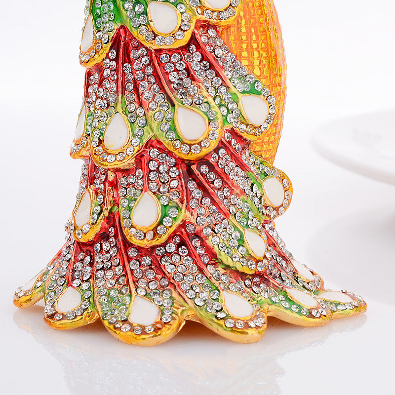 Peacock Rhinestone Jewelry Box Ornaments W1797 – view 5