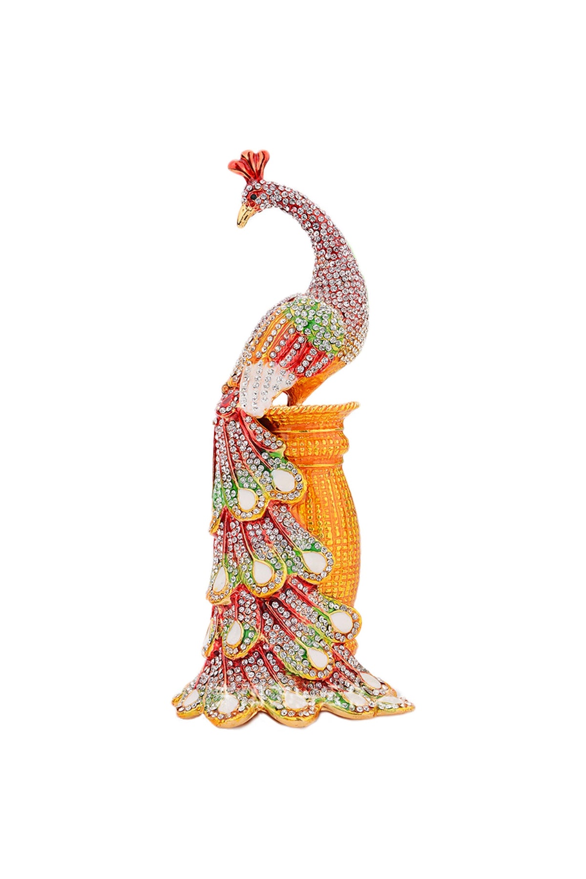 Peacock Rhinestone Jewelry Box Ornaments W1797 – view 3