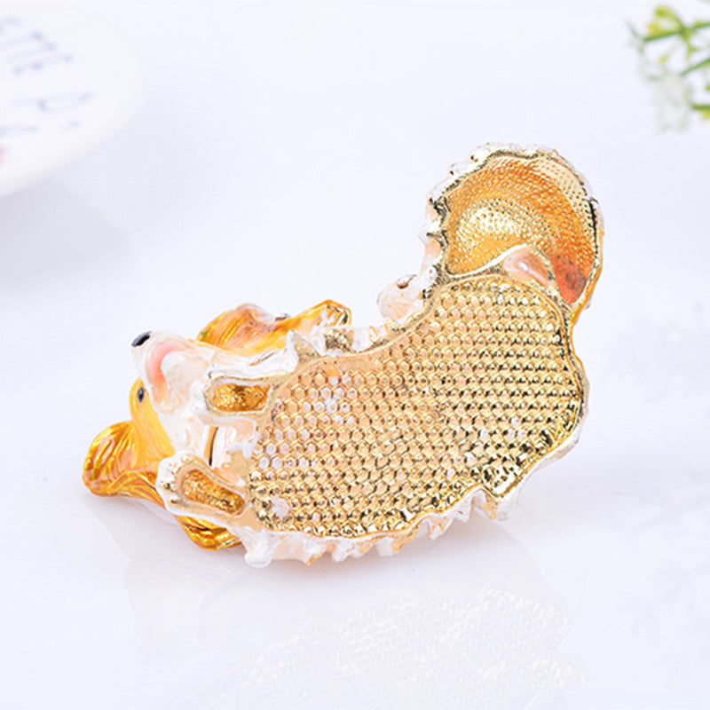 Dog Rhinestone Jewelry Box Ornaments W1799 – view 3