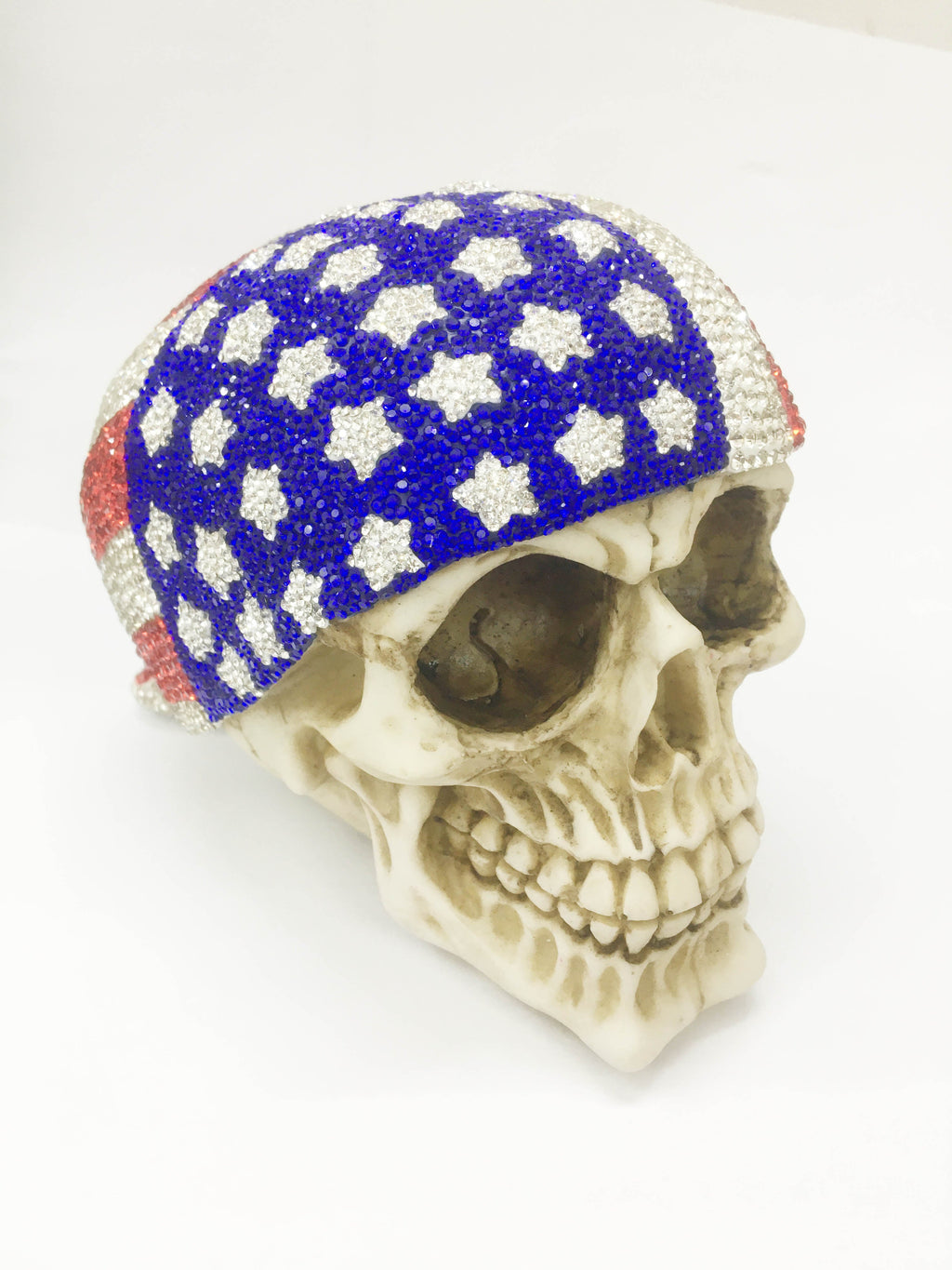 Handmade American Flag Skeleton Ornaments W1806