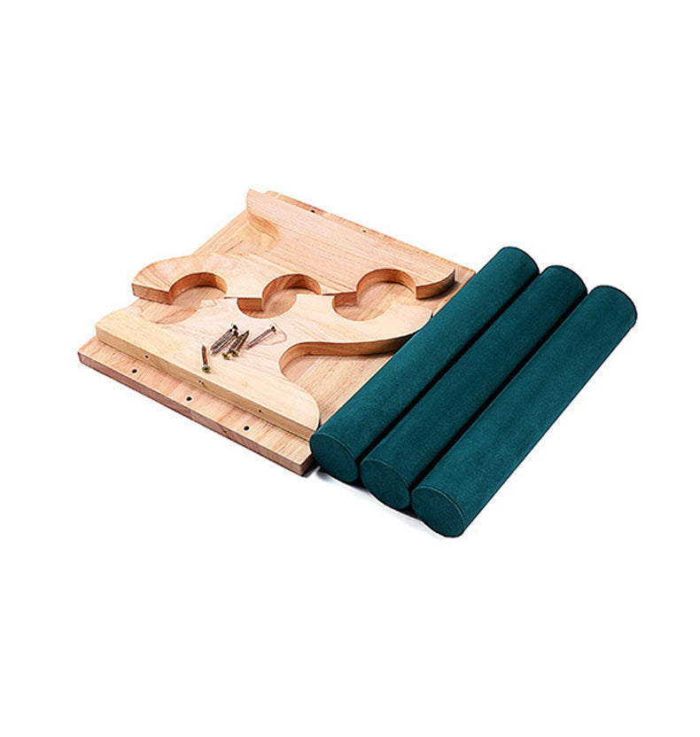 Flannelette Wooden 3-layer Jewelry Display Rack W1828 – view 5