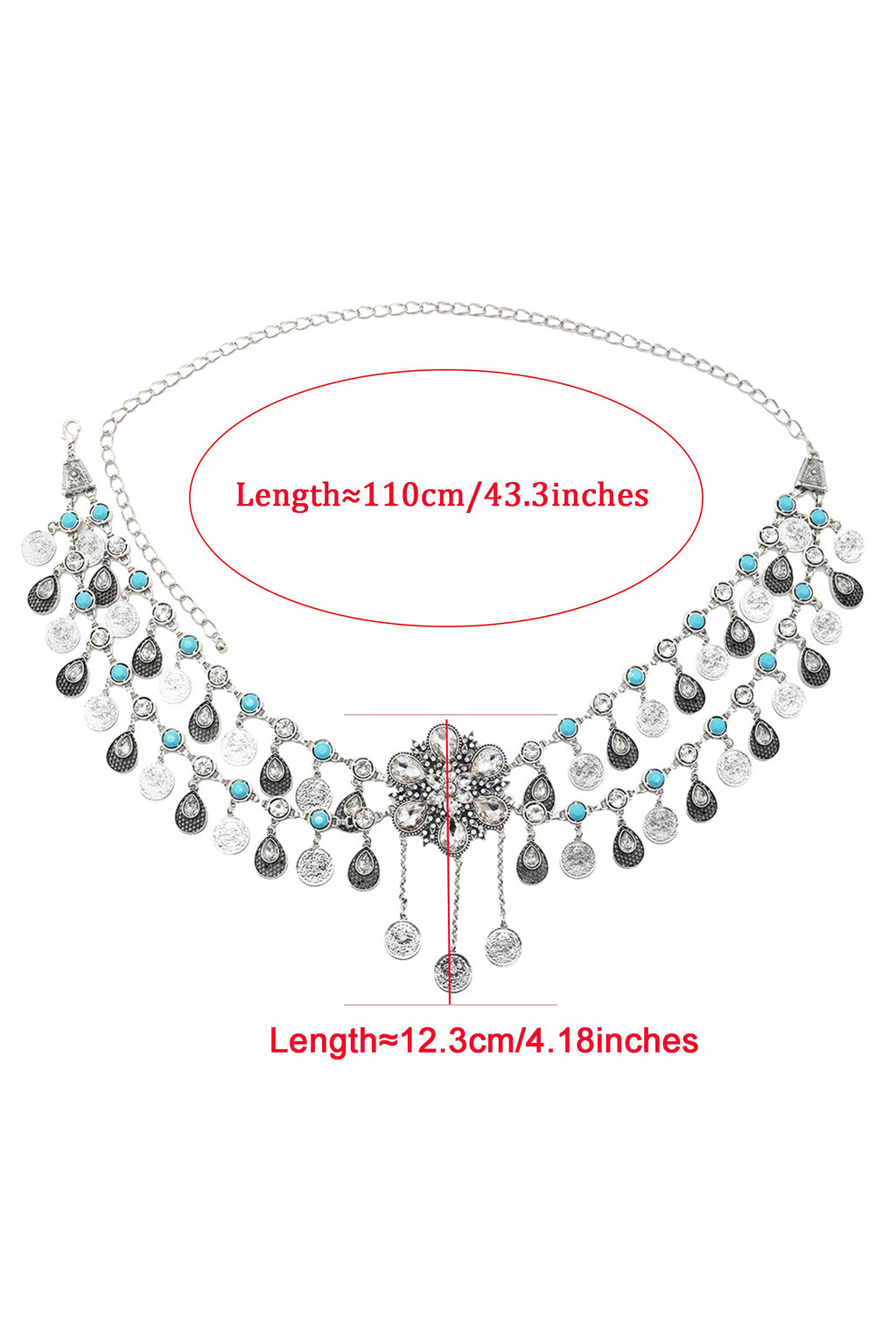 Coin Tassel Waist Chains WA0030