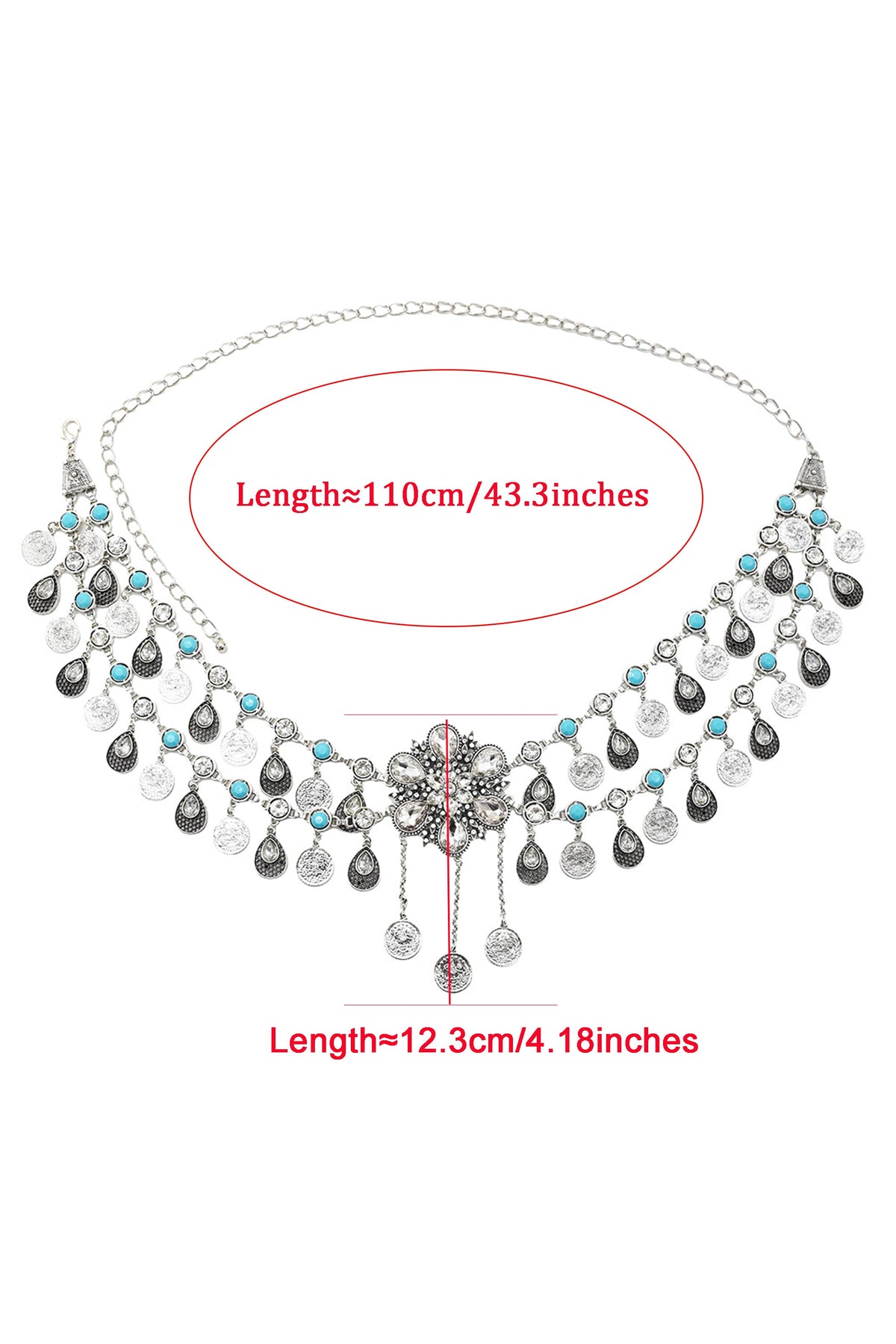 Coin Tassel Waist Chains WA0030