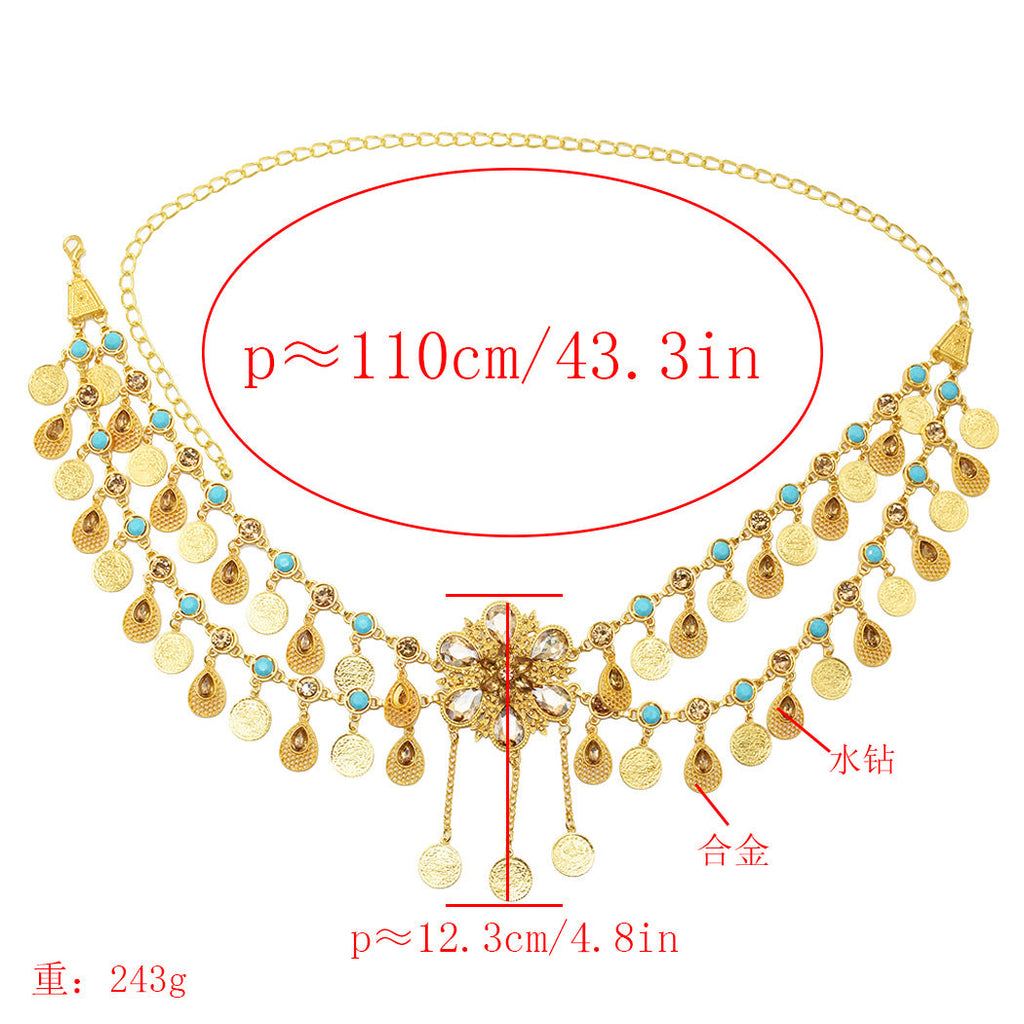 Coin Tassel Waist Chains WA0030