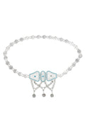 Turquoise Coin Tassel Waist Chain WA0060