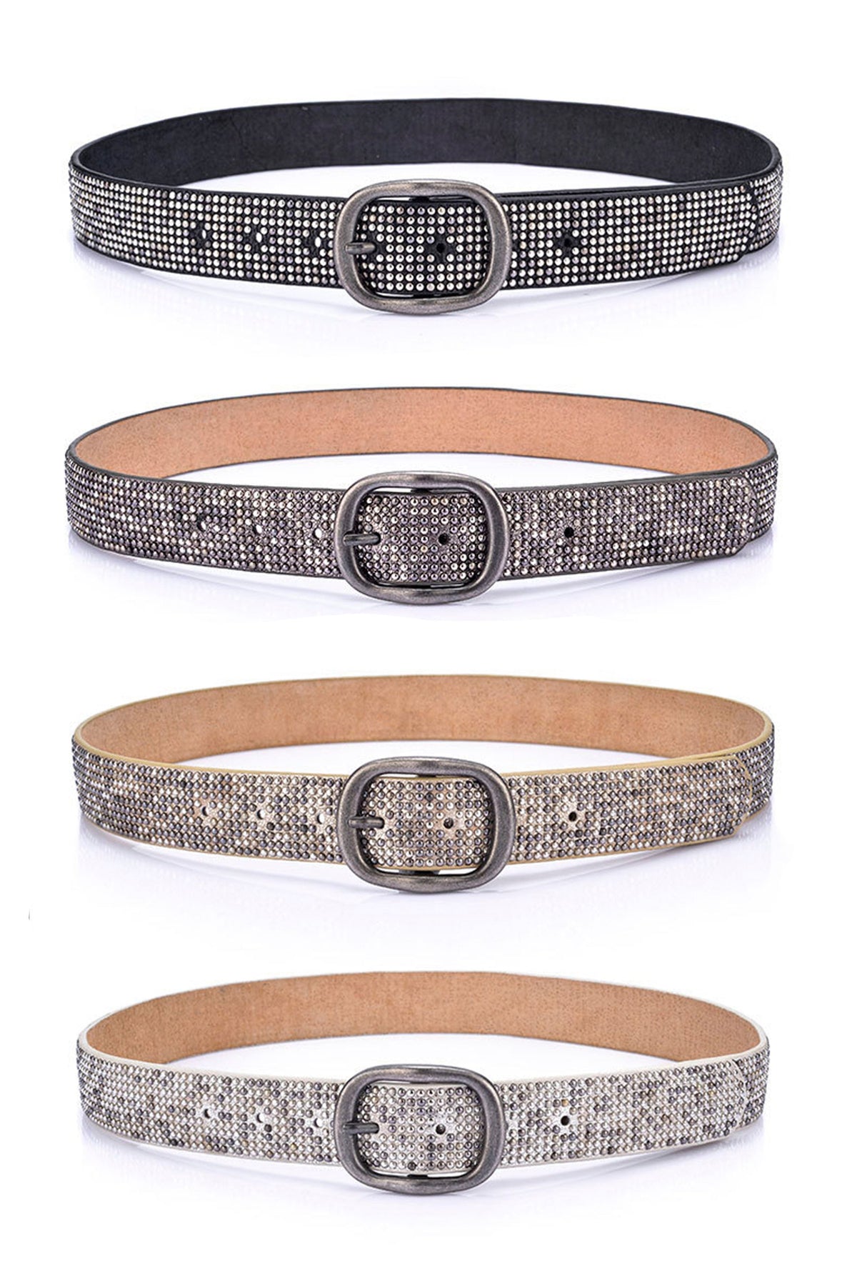 Rivet Pu Leather Belt WA0074 – view 2