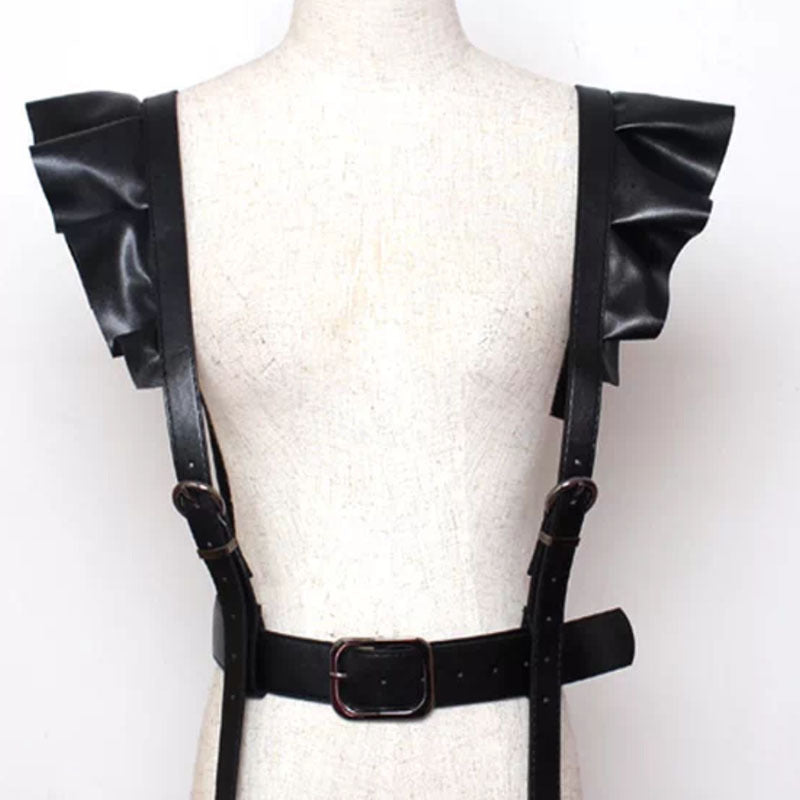 Sholuder Laciness Strap Pu Leather Body Chain WA0096