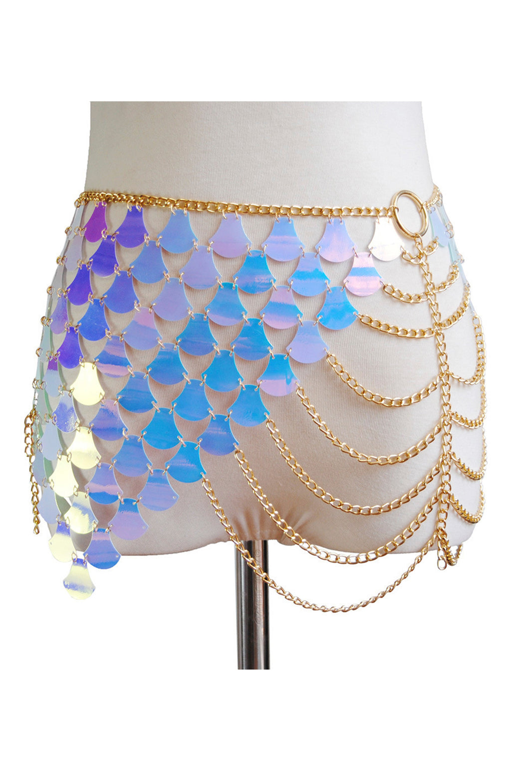 Scales Sequin Skirt Waist Chain WA0119