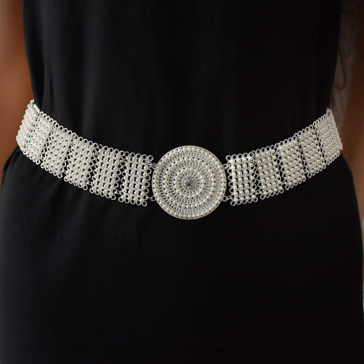 Pearl Alloy Chain Waist Chain WA0165 – view 2