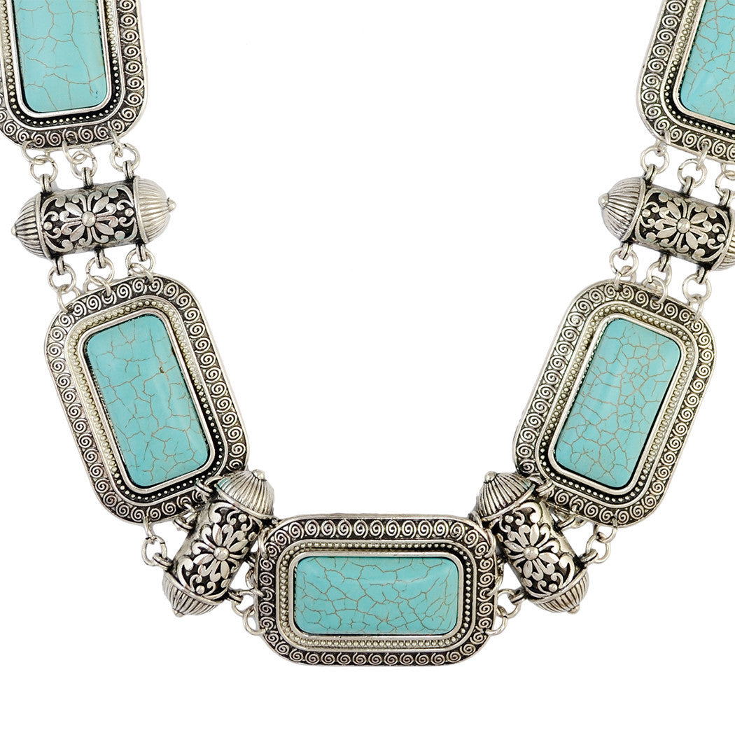 Rectangle Turquoise Waist Chains WA0172 – view 3