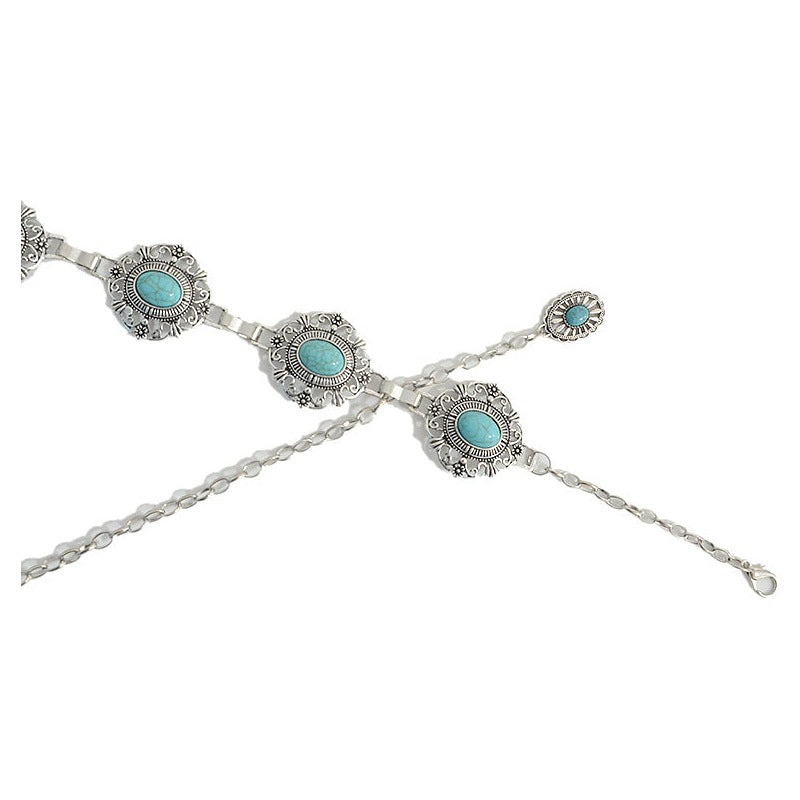 Floral Turquoise Waist Chains WA0186 – view 6