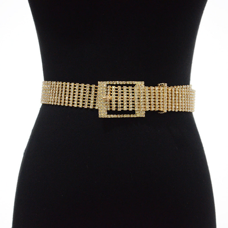 8-Row Rhinestone Belt WA0196