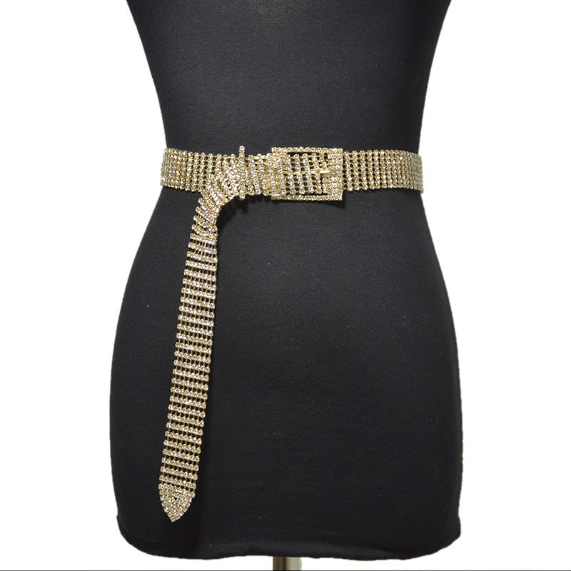 8-Row Rhinestone Belt WA0196