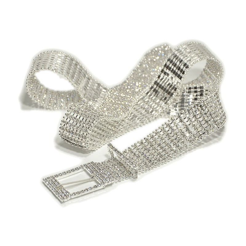 8-Row Rhinestone Belt WA0196