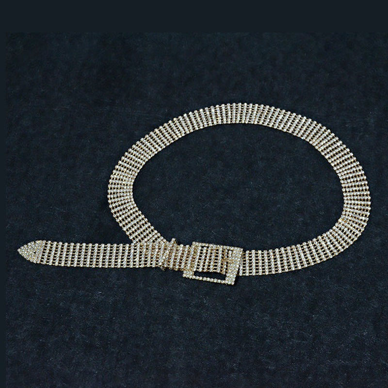8-Row Rhinestone Belt WA0196